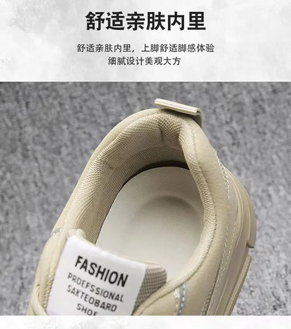New Climbing Safety Shoes for Men Mesh Breathable Outdoor Sports Trend Low-top Skating Shoe Male Light Non-slip Platform Sneaker