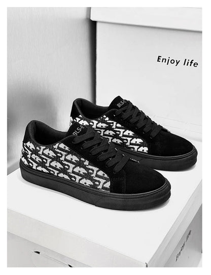 Skateboard Shoes Men Canvas Sneakers Casual Breathable Walking Shoes Lightweight Flat Shoes for Men Street Trend Sport Shoe