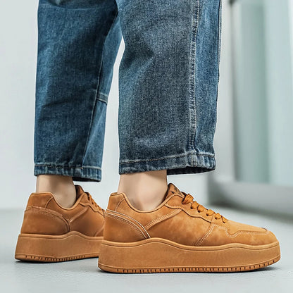 Men Casual Shoes Fashion Comfort Flat Bottomed Wear-resistant Non Slip Teenagers Outdoor Breathe Versatile Walking Board Shoes