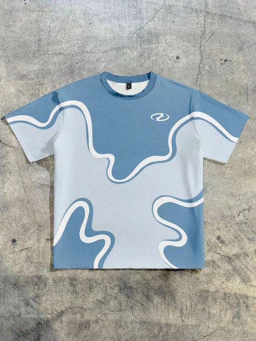 2026 Summer New Men's T-shirt with 3D Pattern Printing - Street Casual Fashion Comfortable Soft Breathable