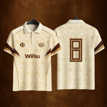 WIFRU Cricket Sports Jersey Men's Outdoor Lightweight Breathable Quick Dry POLO Shirt Youth Trainer Custom Number Uniform Tops