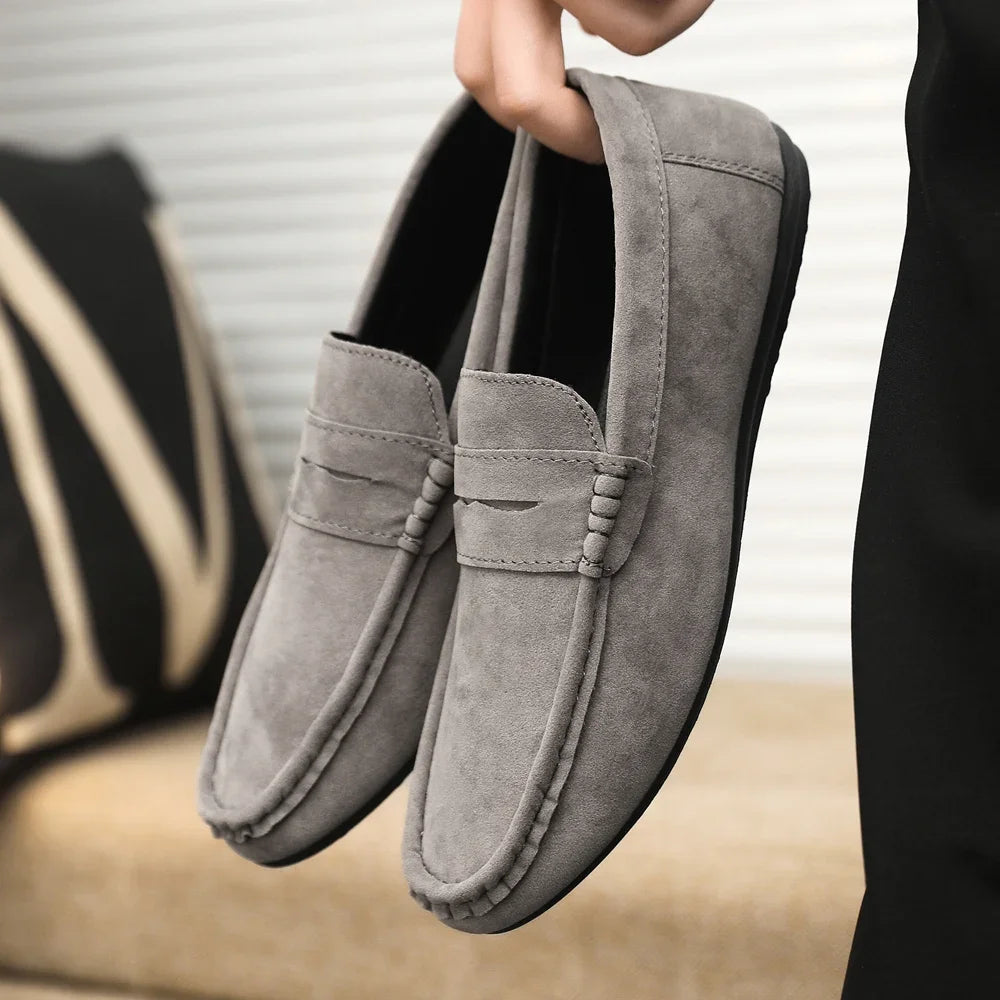 Men Loafers Soft High Quality Spring Autumn Shoes Men Casual Shoes Warm Slip on Flats Driving Shoes Large Size chaussure hommes