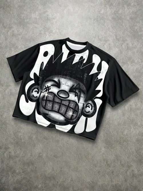 2026 Summer New Men's T-shirt - 3D Trendy Streetwear Pattern Print - Fashionable Street Style - Comfortable and Breathable