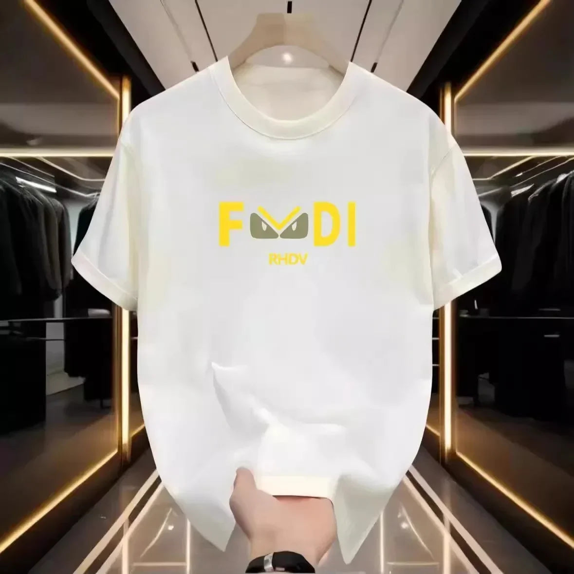 American Trendy Brand Cotton Short-sleeved T-shirt Men's and Women's 2025 Summer Casual Crew Neck T-shirts Tops