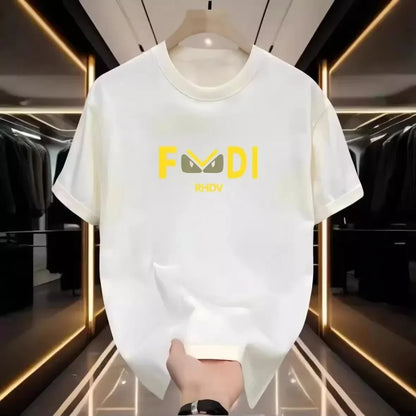 American Trendy Brand Cotton Short-sleeved T-shirt Men's and Women's 2025 Summer Casual Crew Neck T-shirts Tops