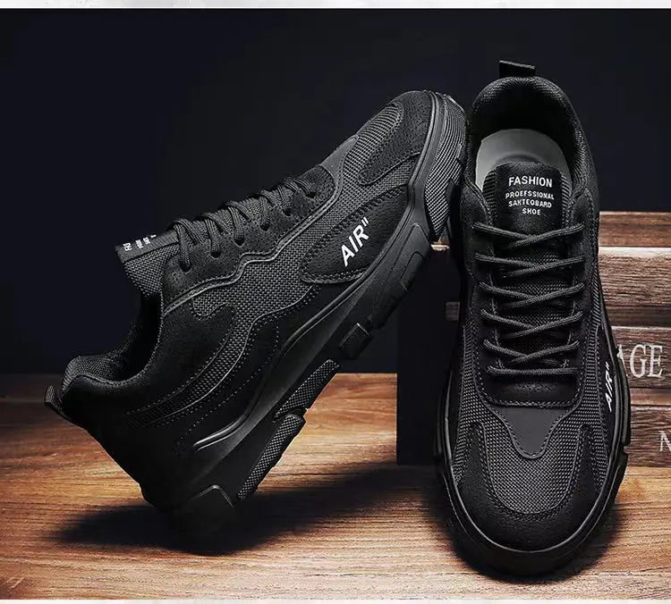 New Climbing Safety Shoes for Men Mesh Breathable Outdoor Sports Trend Low-top Skating Shoe Male Light Non-slip Platform Sneaker