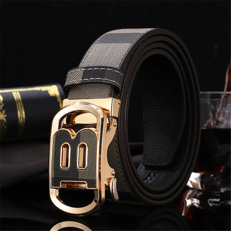 2025 New business Men Belt Male Genuine Leather Belt Strap Famous Brand Luxury Automatic B Belts for Women Canvas belt jeans