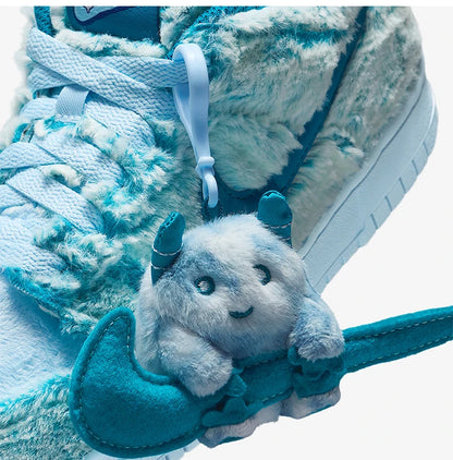 Nike genuine Dunk Low GS women's plush fashion sports shoes IM7171-301