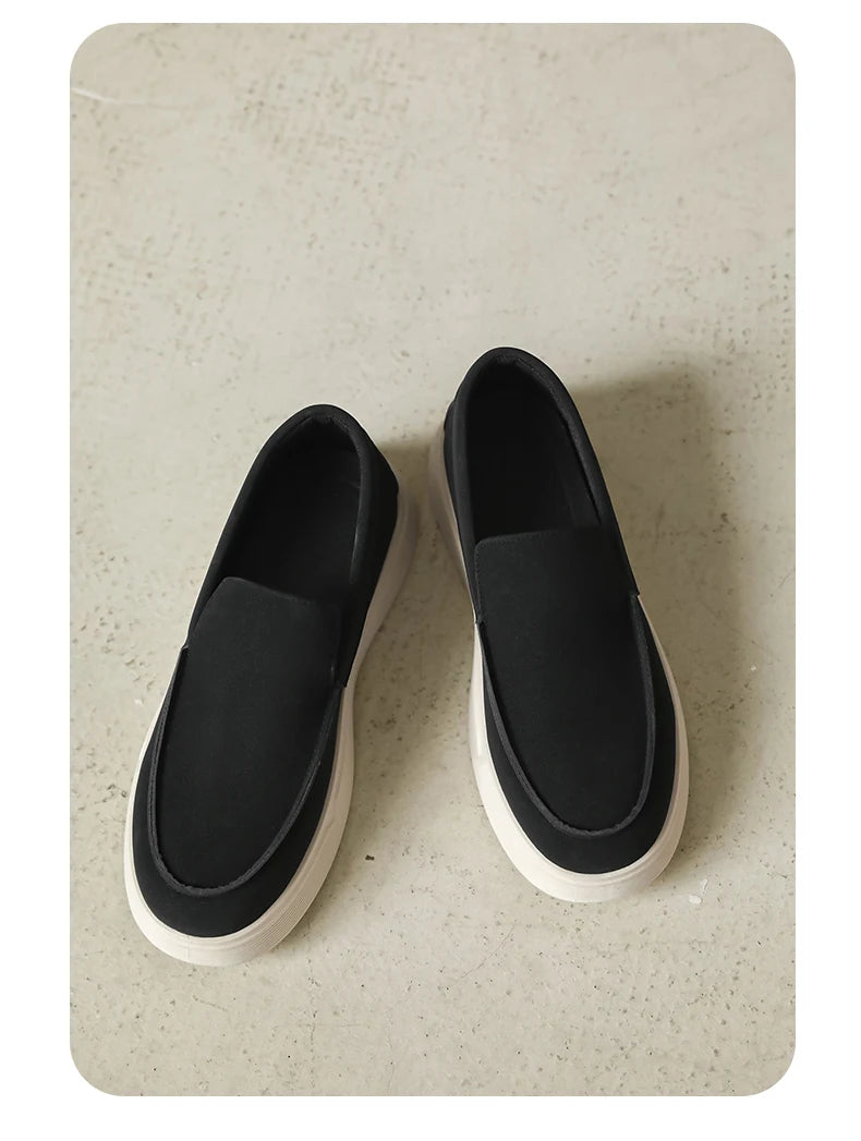 Hot Sale Platform Loafers Man Moccasins Big Size 46 Summer Men's Casual Shoes Comfortable Breathable Slip on Shoes For Men Flats