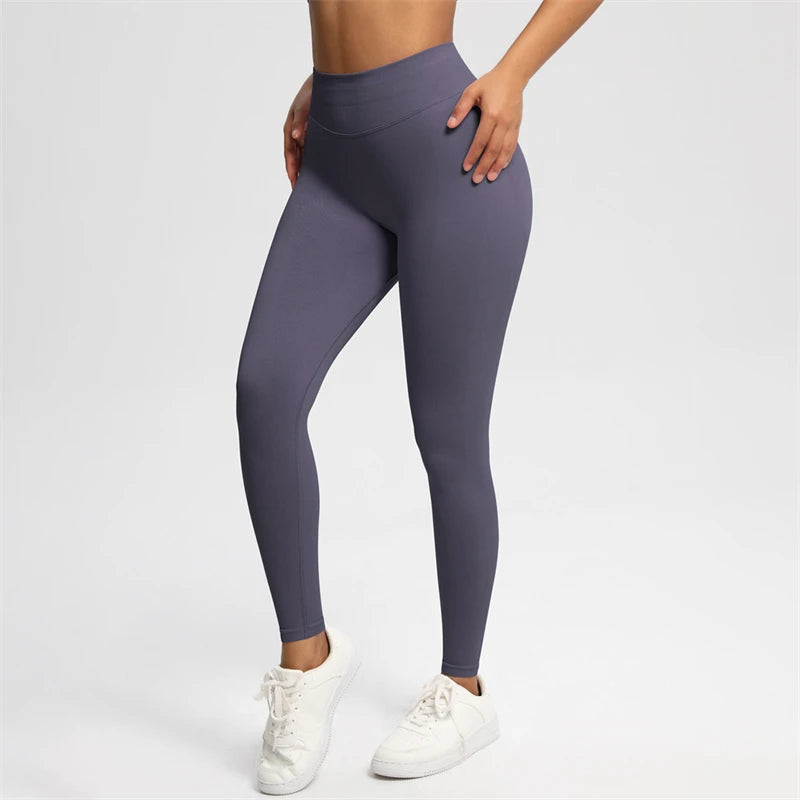2026 Bum Shaping Leggings Women Seamless Sports Yoga Pants Low Ribbed Band Gym clothes Fitness Workout Scrunch Butt Tight