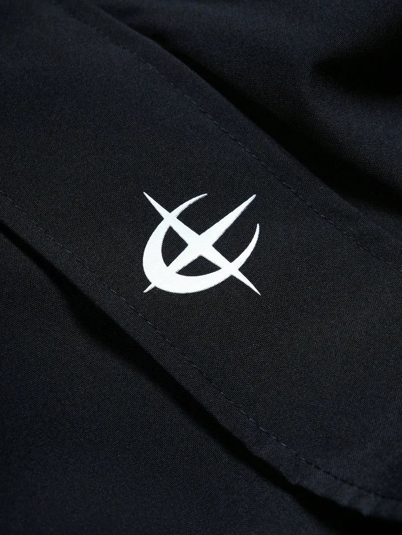 American Style Winter Short Jackets Men Fleece Lined Warm Hooded Coat Man Hip Hop Streetwear Loose Fit Outdoor Windbreaker
