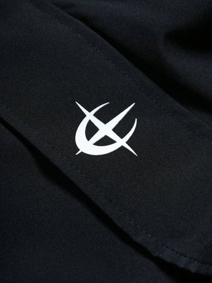 American Style Winter Short Jackets Men Fleece Lined Warm Hooded Coat Man Hip Hop Streetwear Loose Fit Outdoor Windbreaker