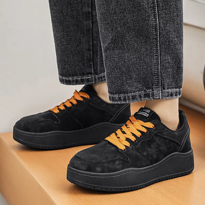 Men Casual Shoes Fashion Comfort Flat Bottomed Wear-resistant Non Slip Teenagers Outdoor Breathe Versatile Walking Board Shoes