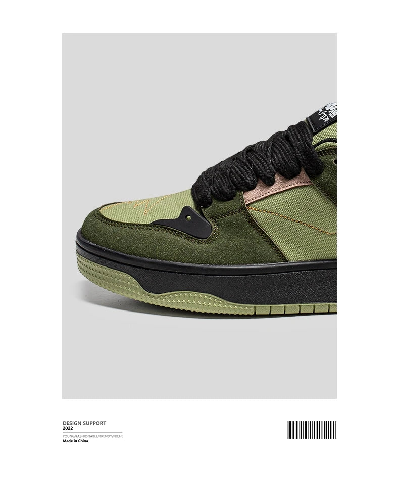 Men's Run Sneaker Walking Leather Shoes Youth Casual Cricket Shoes Fashion Trend Board Shoes Comfort Skateboard Shoes