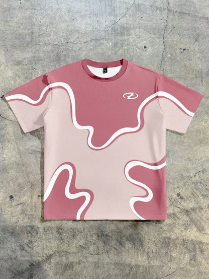 2026 Summer New Men's T-shirt with 3D Pattern Printing - Street Casual Fashion Comfortable Soft Breathable