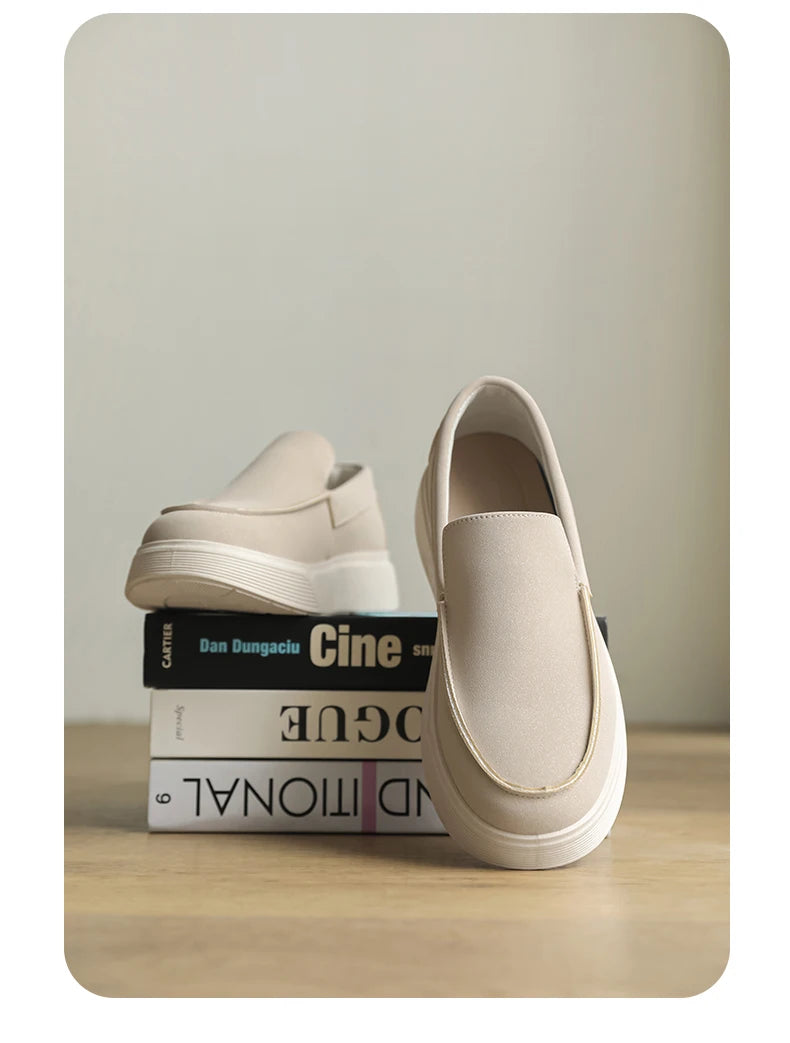Hot Sale Platform Loafers Man Moccasins Big Size 46 Summer Men's Casual Shoes Comfortable Breathable Slip on Shoes For Men Flats