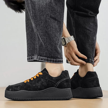 Men Casual Shoes Fashion Comfort Flat Bottomed Wear-resistant Non Slip Teenagers Outdoor Breathe Versatile Walking Board Shoes