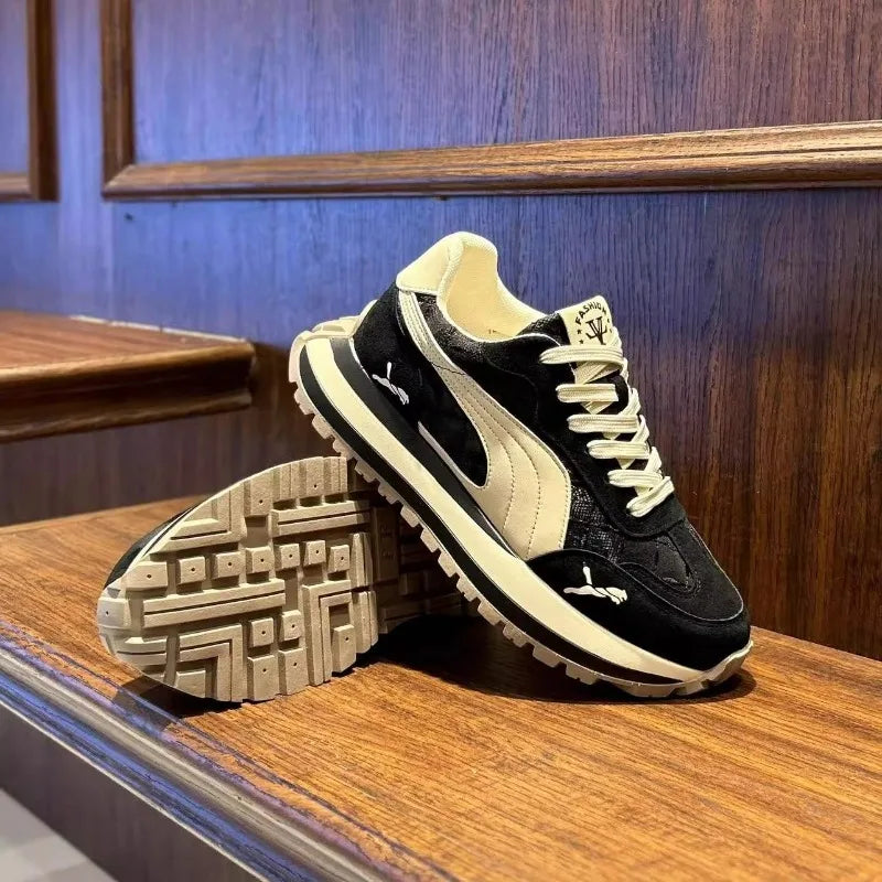 Casual Shoes Men's Sports Shoes Summer Casual Thick Soled Men's Shoes Soft and Comfortable Non-slip Outdoor Fashion Board Shoes