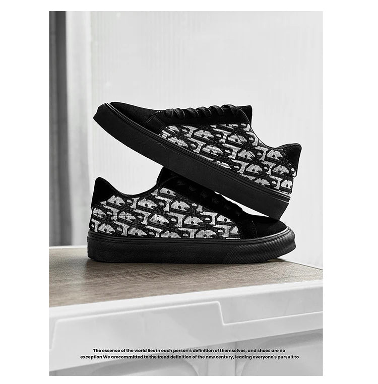 Skateboard Shoes Men Canvas Sneakers Casual Breathable Walking Shoes Lightweight Flat Shoes for Men Street Trend Sport Shoe