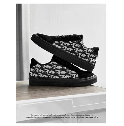 Skateboard Shoes Men Canvas Sneakers Casual Breathable Walking Shoes Lightweight Flat Shoes for Men Street Trend Sport Shoe