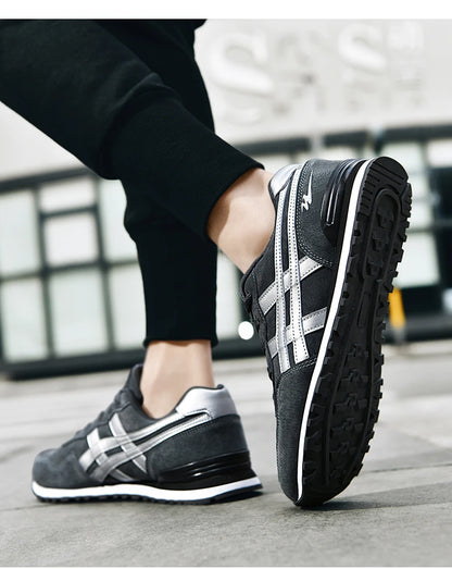 Double Star Men's Skateboard Shoes, Anti Slip and Wear-resistant, Lightweight and Fashionable, Versatile and Trendy Men's Shoes