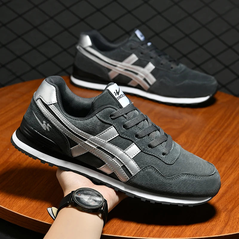 Double Star Men's Skateboard Shoes, Anti Slip and Wear-resistant, Lightweight and Fashionable, Versatile and Trendy Men's Shoes