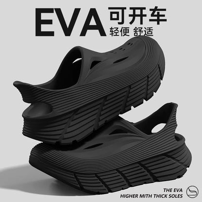 Anti slip hole shoes for men in summer 2026 new anti odor and anti poop feeling, outdoor sports EVA womens outdoor cool slippers