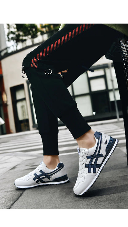 Double Star Men's Skateboard Shoes, Anti Slip and Wear-resistant, Lightweight and Fashionable, Versatile and Trendy Men's Shoes
