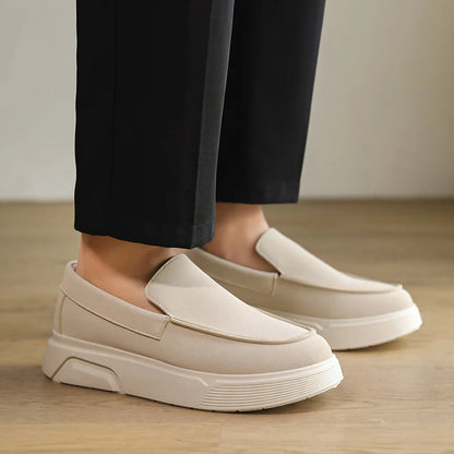 Hot Sale Platform Loafers Man Moccasins Big Size 46 Summer Men's Casual Shoes Comfortable Breathable Slip on Shoes For Men Flats