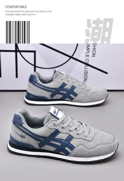 Double Star Men's Skateboard Shoes, Anti Slip and Wear-resistant, Lightweight and Fashionable, Versatile and Trendy Men's Shoes