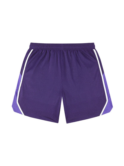 Street Style Breathable Mesh Basketball Shorts for Men Elastic Waistband Gym Shorts with Pockets Training Running Short Pants