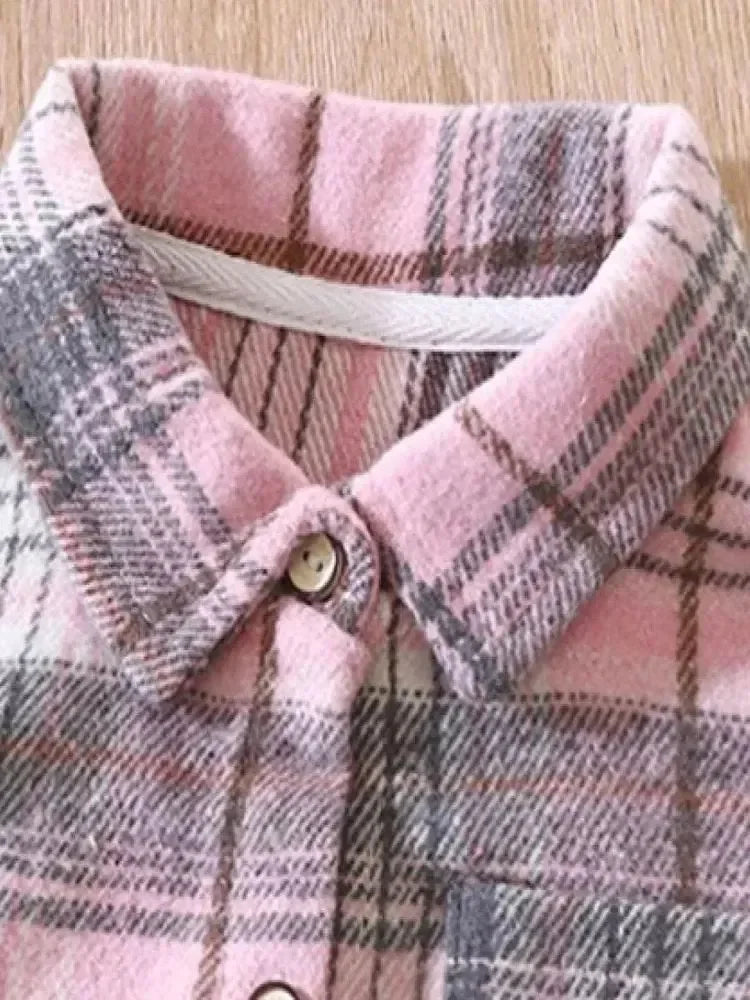 1PCS Autumn Blouses & Shirts New Spring Boy Shirt Plaid Long-sleeved Children's Fashion Tops Boys Handsome Spring Jacket Shirt
