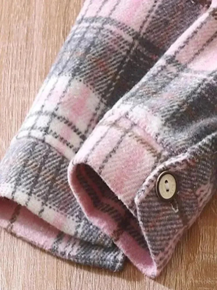 1PCS Autumn Blouses & Shirts New Spring Boy Shirt Plaid Long-sleeved Children's Fashion Tops Boys Handsome Spring Jacket Shirt