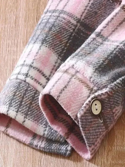 1PCS Autumn Blouses & Shirts New Spring Boy Shirt Plaid Long-sleeved Children's Fashion Tops Boys Handsome Spring Jacket Shirt