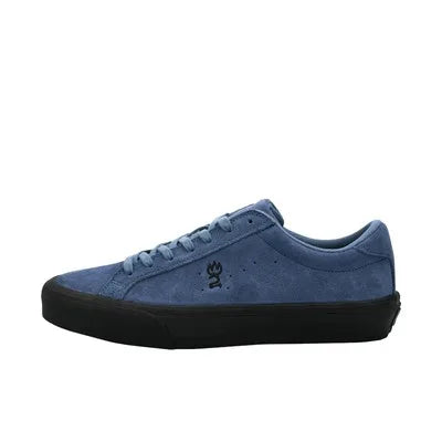 Goluck Designer Skate Shoes For Skateboarding Unisex Suede Leather Blue Trainers  Rubber Sole Sport sneake Walking Casual  Shoe