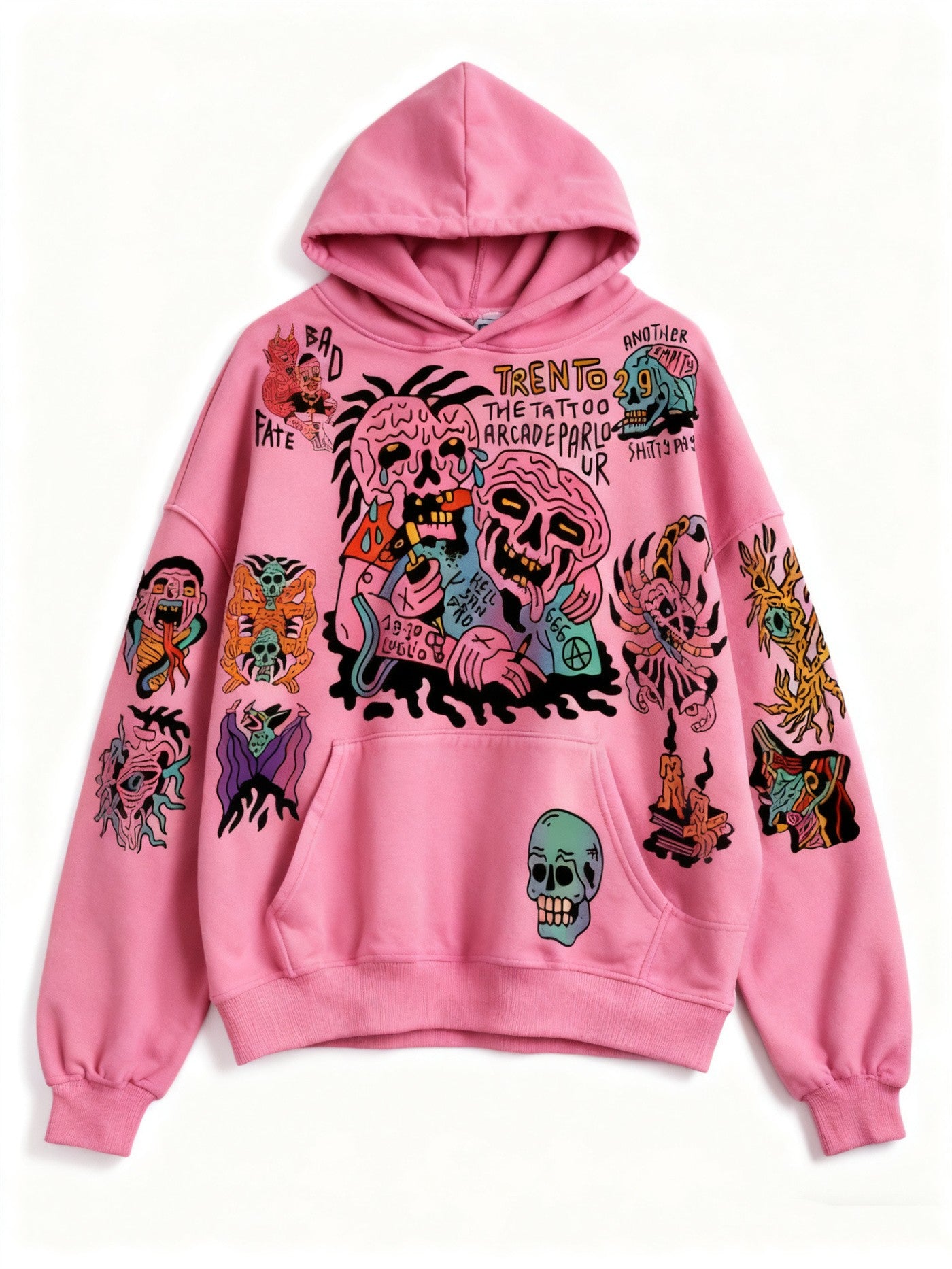 Fashion Casual Printed Polyester Sweater