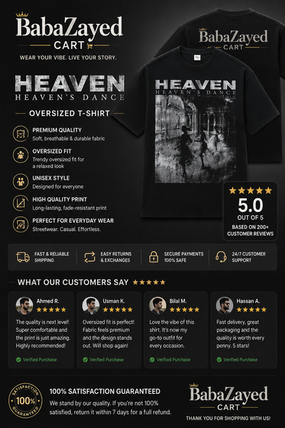 Heaven's Dance Oversized Graphic T-Shirt