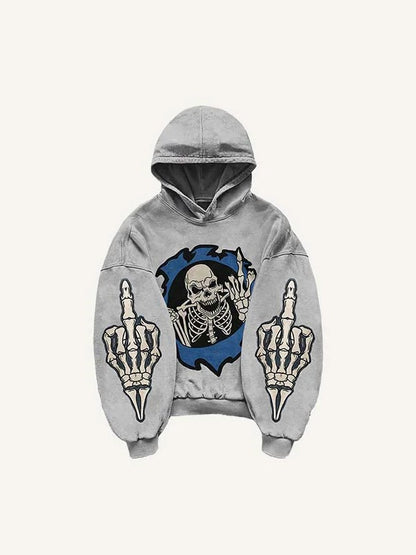 Fashion Casual Printed Polyester Sweater