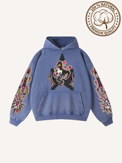 Fashion Casual Printed Polyester Sweater