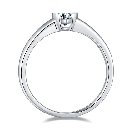 Pear-shaped Moissanite Set With Top-quality Moissanite Luxury And Fashionable Light Luxury Jewelry Silver Ring S925 Silver Electroplated With Platinum