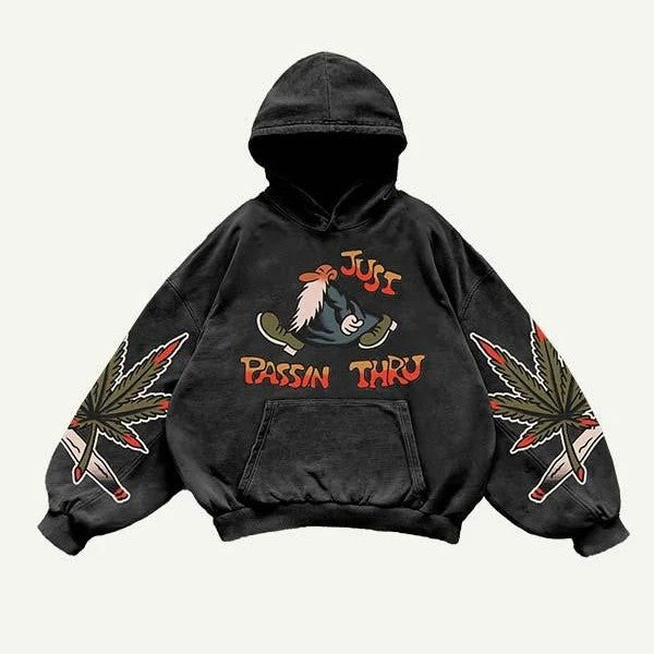 Fashion Casual Printed Polyester Sweater