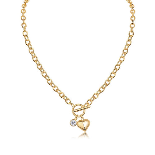 Meteor Wish - A Fashionable And Trendy Necklace Pendant Set With Top-quality Moissanite S925 And Silver Plated With Gold Can Be Tested With A Diamond Pen