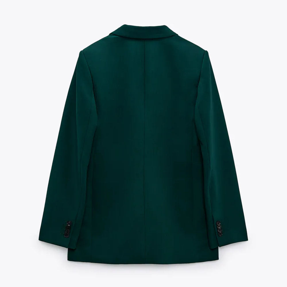 Women's New Temperament Casual Double-breasted Slim Suit Jacket
