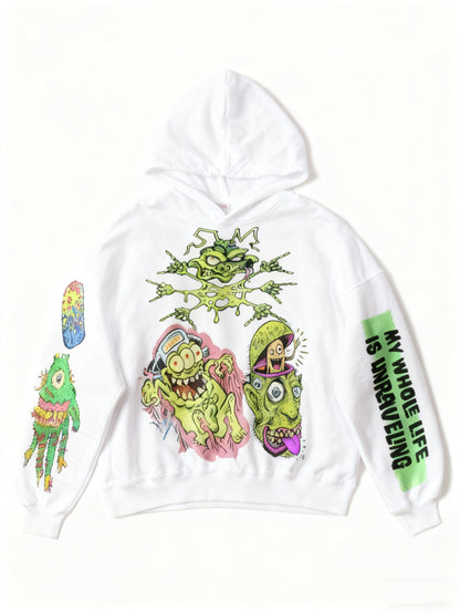 Fashion Casual Printed Polyester Sweater