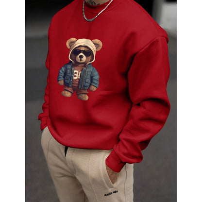 Fashionable 3D Digital Print Hoodless Sweatshirt For Teenagers Unisex