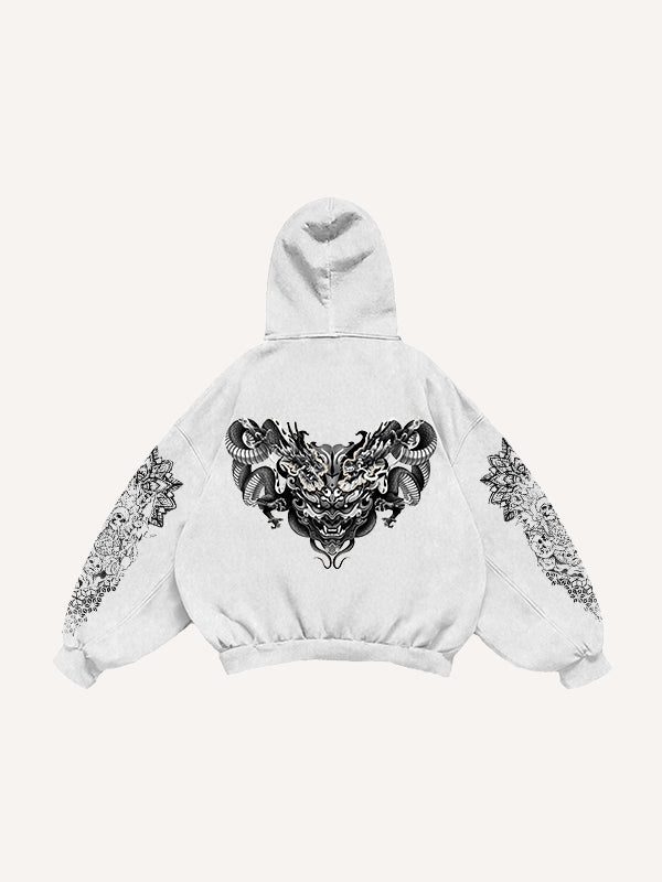 Fashion Casual Printed Polyester Sweater