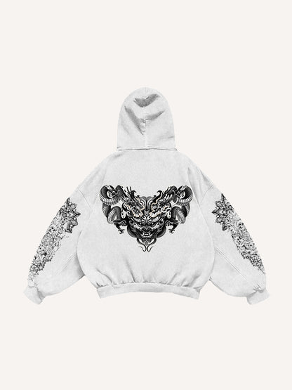 Fashion Casual Printed Polyester Sweater