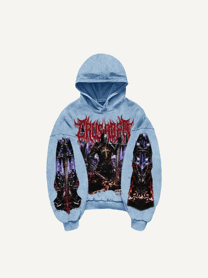 Fashion Casual Printed Polyester Sweater