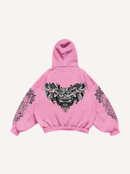 Fashion Casual Printed Polyester Sweater