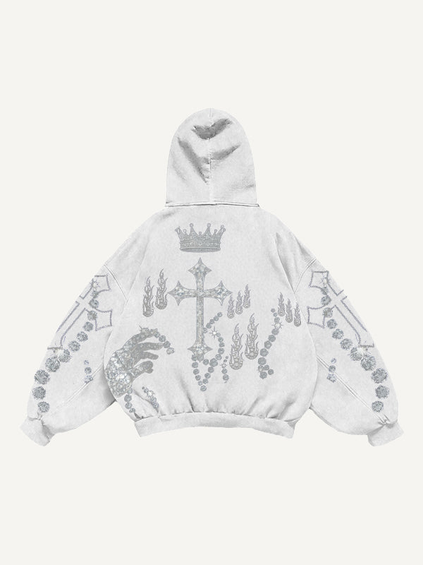 Fashion Casual Printed Polyester Sweater